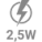 Moč 2,5W